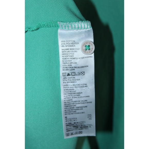 Tommy Bahama Men's Medium Green Short Sleeve Polo Shirt - Picture 7 of 9